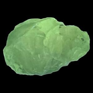 Satin Blue Translucent Art Glass Cullet Glowing Manganese Slag‎ Glass #5GM84